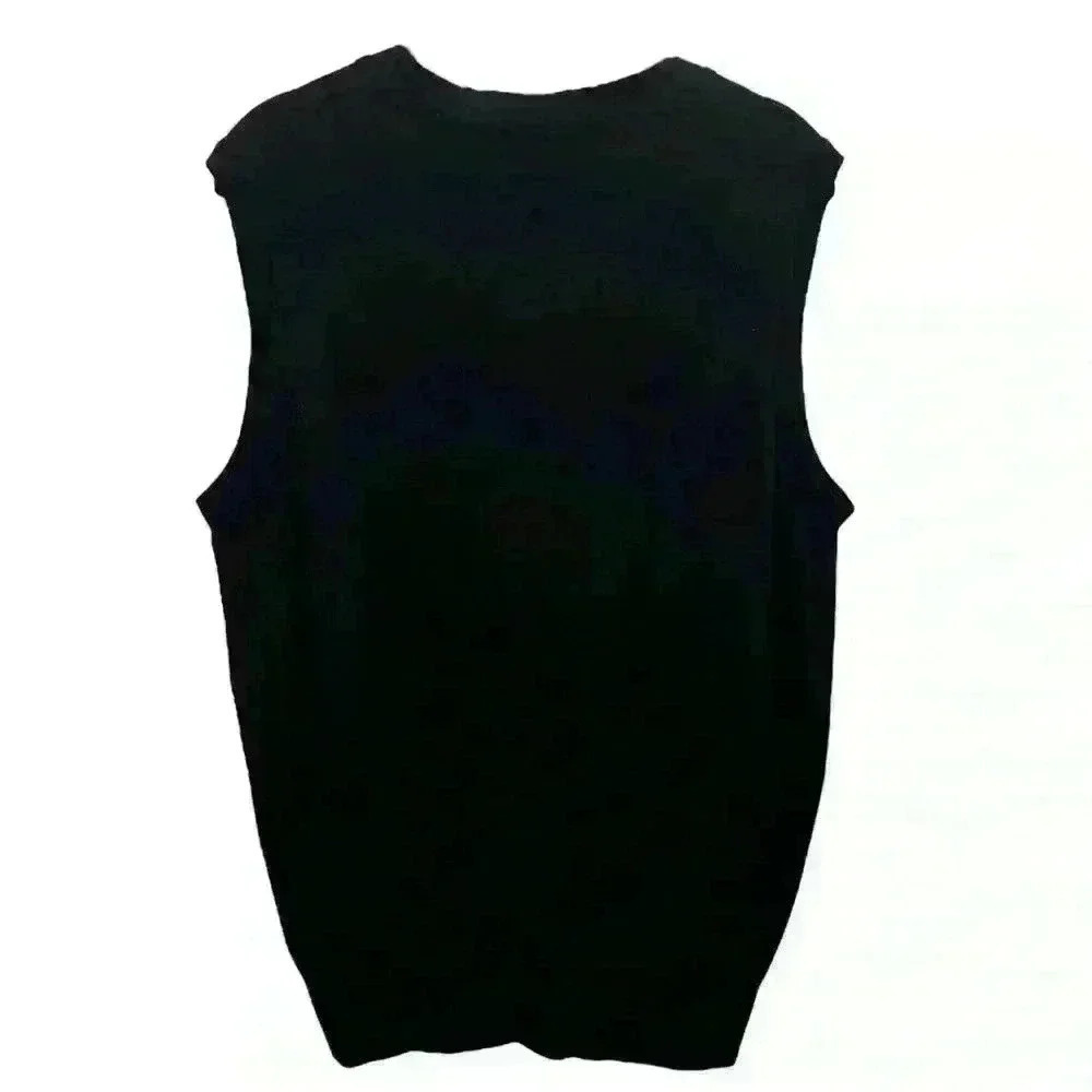 Thom Sweeney Wool Button Black Vest Size Large - Picture 2 of 3